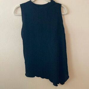 Zara basic collection, small black asymmetrical tank